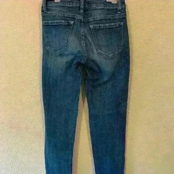 Kancan dark wash stretch low rise skinny Jean sz 24, Estilo casual everyday - Picture 3 of 7